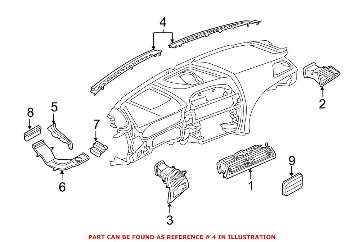 BMW Dashboard Air Vent 51459197468